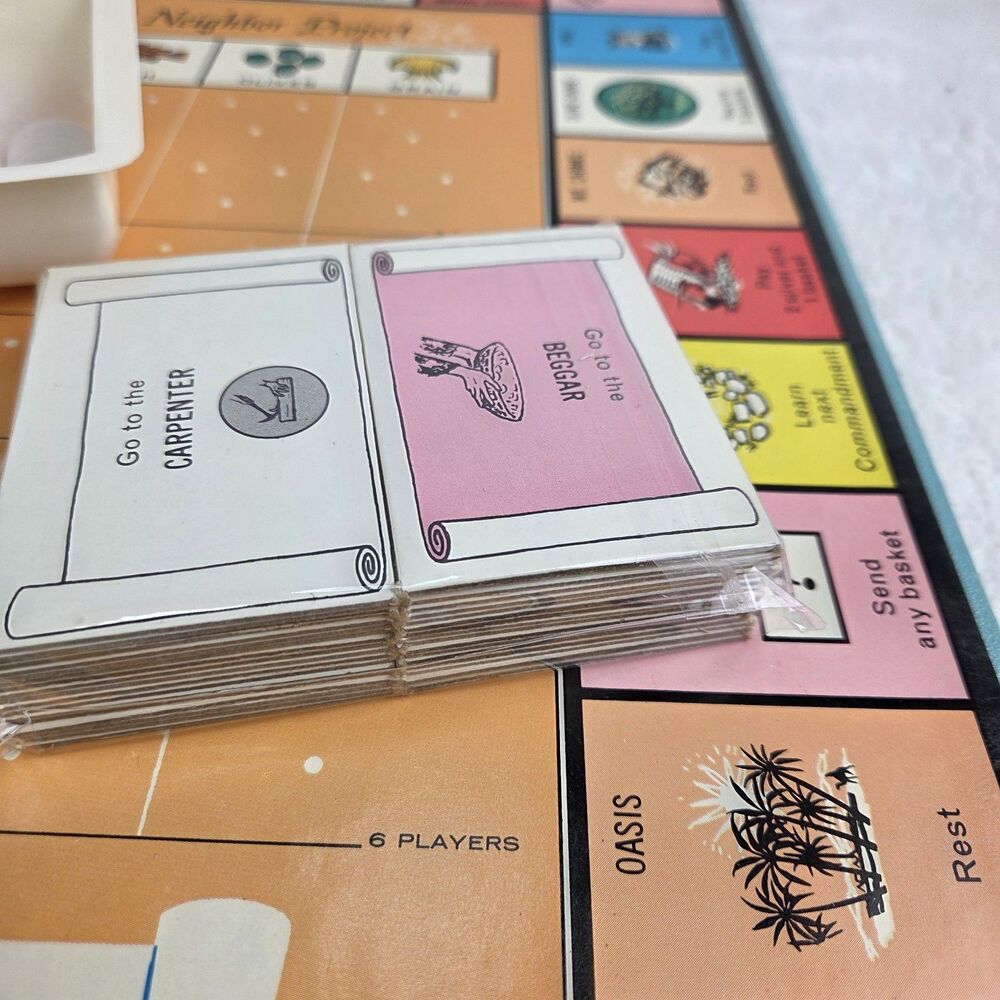Vintage 1966 Ten Commandments Bible Game Cadaco No 263 Complete - Picture 8 of 12